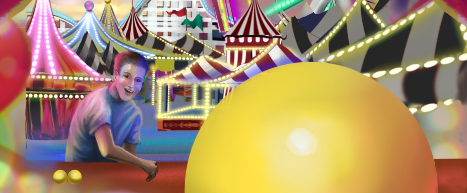 So, as the Barker man said, &ldquo;Step up, aim well, throw the ball, and hit your mark. The prize will be in your grasp, be revealed, and then will be yours to take home.&rdquo;<br /><br />The Young Lad softly takes the ball. He tosses it up and down in his hand, getting the feel of it. He is thinking about his conflicted feelings. He takes a deep breath, steadies himself, focuses on the hole in the booth wall, and drills the ball into the bull&rsquo;s eye. He lets out a satisfied shout, &ldquo;Yes!&rdquo; and relaxes just a bit.