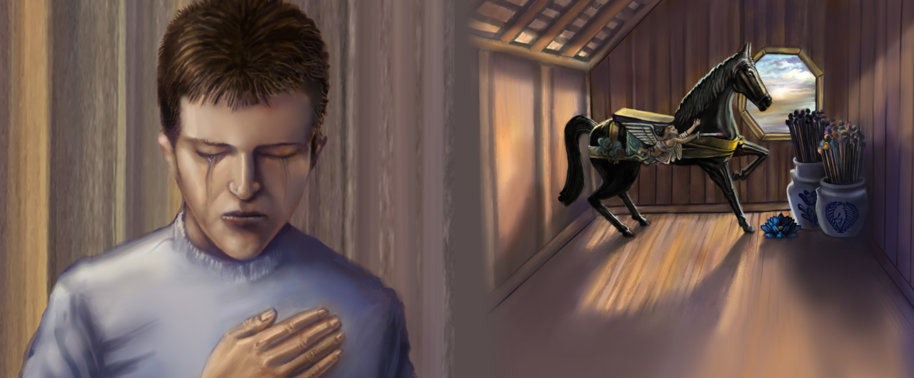 Chapter One: Grandma's Attic<br><br>&ldquo;I just want this Grief and Sadness of my Parents' Divorce to Stop!&rdquo;<br /><br>&ldquo;How can my parents be splitting up? How do I get this heart break to end? It actually physically hurts. I don't know how I can bear all of this. My world is crashing.&rdquo;