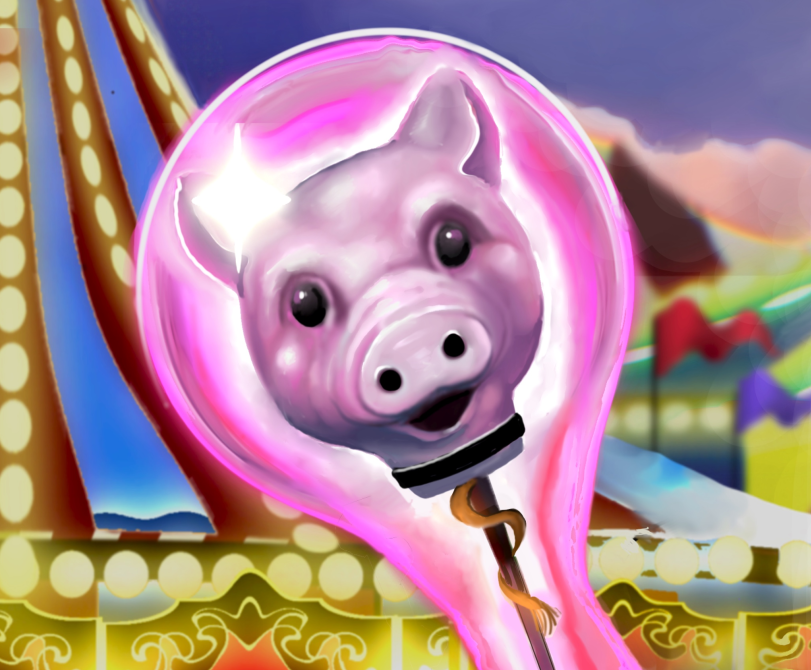 Chapter Five: The Pig Cane<br /><br />The Young Lad, who now is deeply lost in his thoughts and trying to absorb the advice of the Barker Canes, hears, &ldquo;Heads up!&rdquo; as a Barker's Midway ball comes hurtling at him. At the last moment, he catches the ball. The Pig Cane travels towards him. &ldquo;Lots to figure out, huh? Well get ready for it, as there is an abundance of more to come.&rdquo; <br /><br />&ldquo;I am Zesty. I know stuff.&rdquo; <br /><br />Zesty smiles, nods, and snorts, &ldquo;Out of the Grief, we truly learn to see. So, Young Lad, actually try it: Imagine you are breathing out the darkness of Grief, and in the Light of Love. Again, breathe out the Grief, and breathe in the Love. Your breath is the bridge to your happiness, your zest for life.&rdquo; <br /><br />The Pig Cane squeals knowingly with pleasure, and ends his conversation with, &ldquo;Mark my words, it is Your Life, Your Light. No situation, even a divorce, can take you away from your beautiful Self.&rdquo;